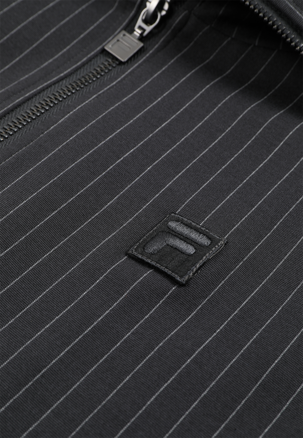 Veste À Col Montant À Fines Rayures Décontractée - Phantom