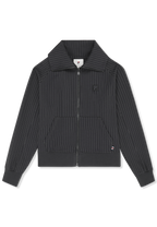 Veste À Col Montant À Fines Rayures Décontractée - Phantom