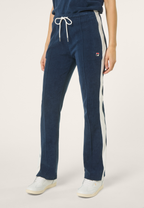 Pantalon De Survêtement Éponge À Panneau Contrastant Slim - Iris Noir-Aigrette