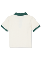 Haut Éponge À Col Johnny Décontracté - Aigrette-Vert Bouquet