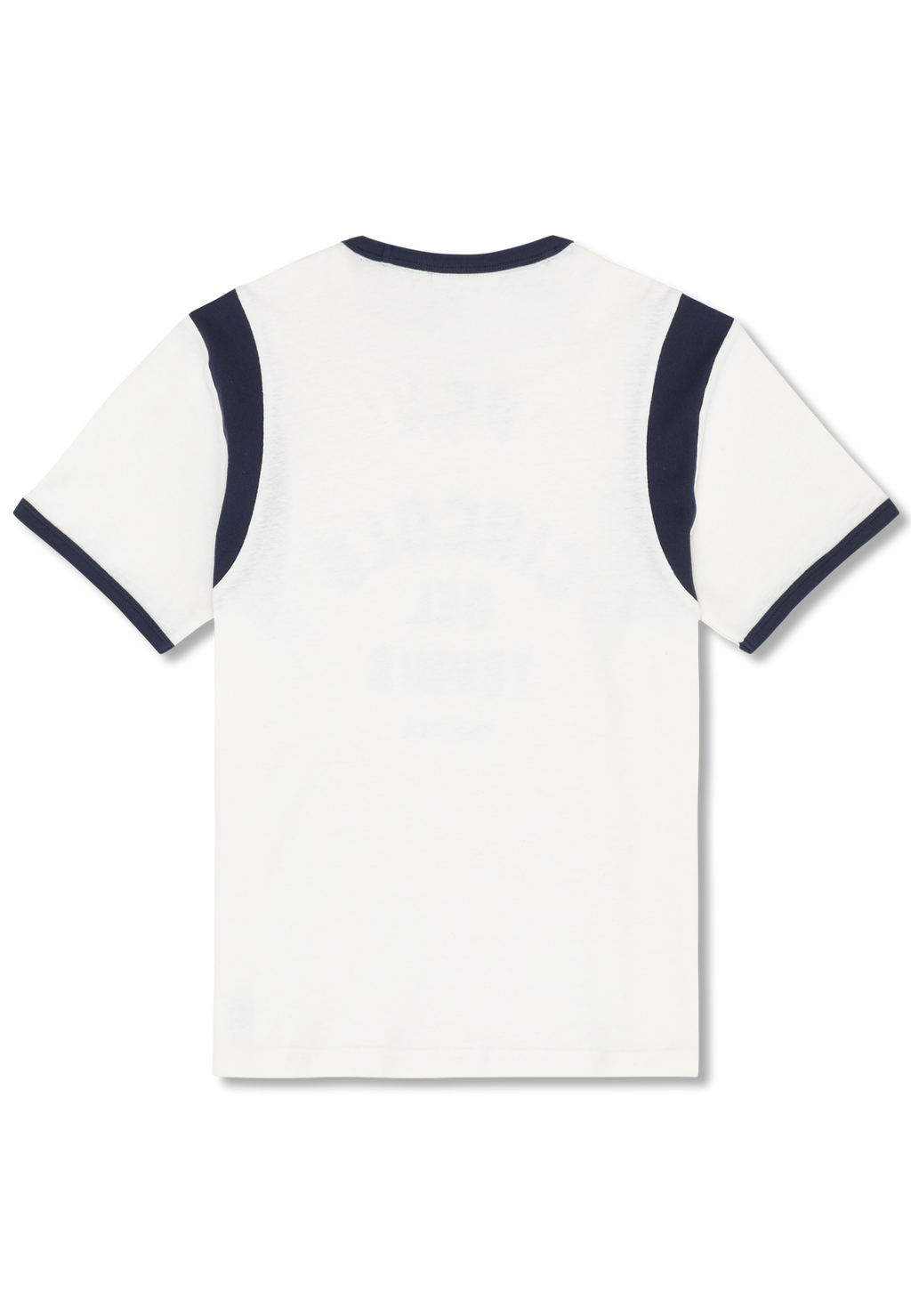T-Shirt Ringer À Imprimé Décontracté - Aigrette-Iris Noir