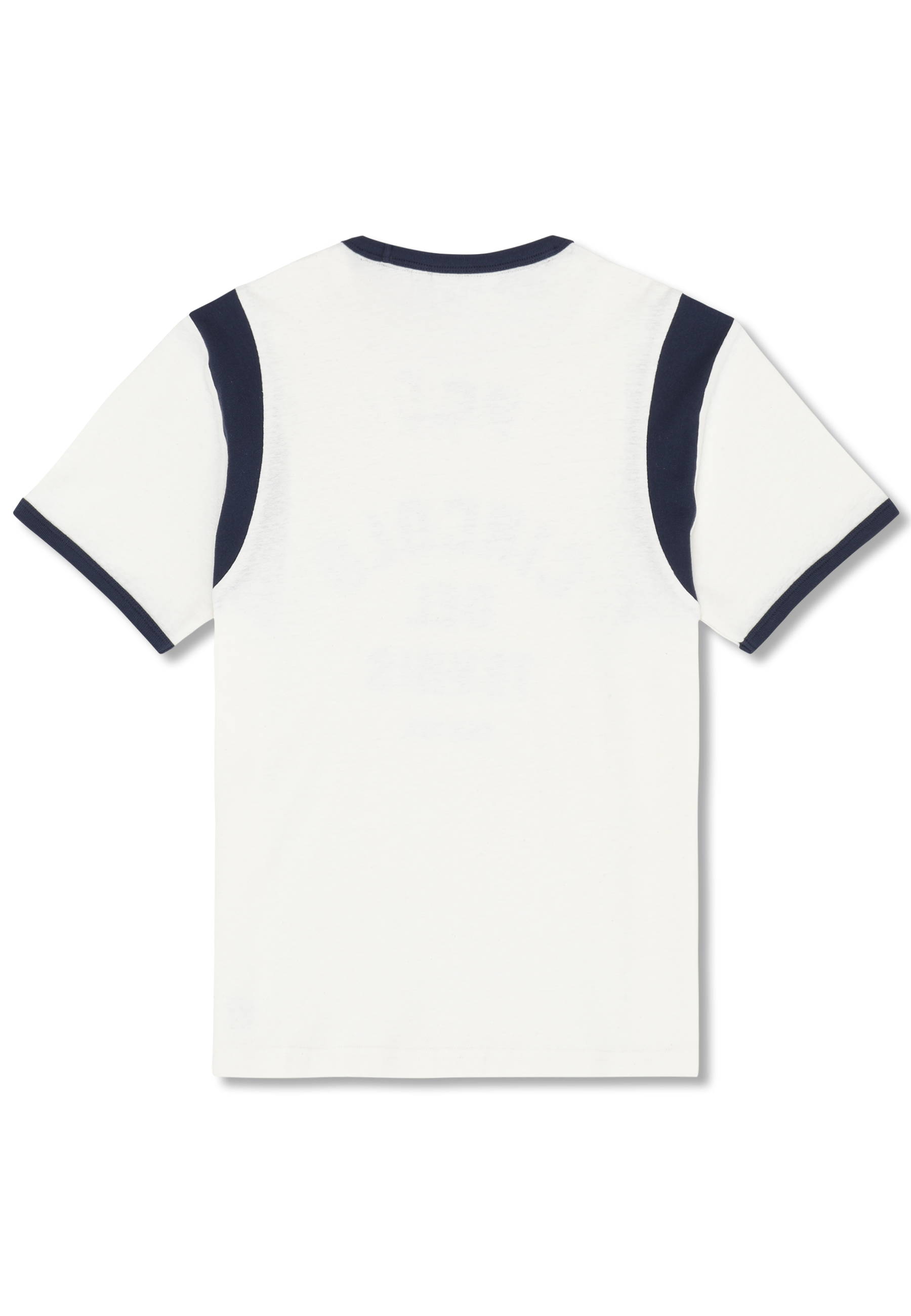 T-Shirt Ringer À Imprimé Décontracté - Aigrette-Iris Noir