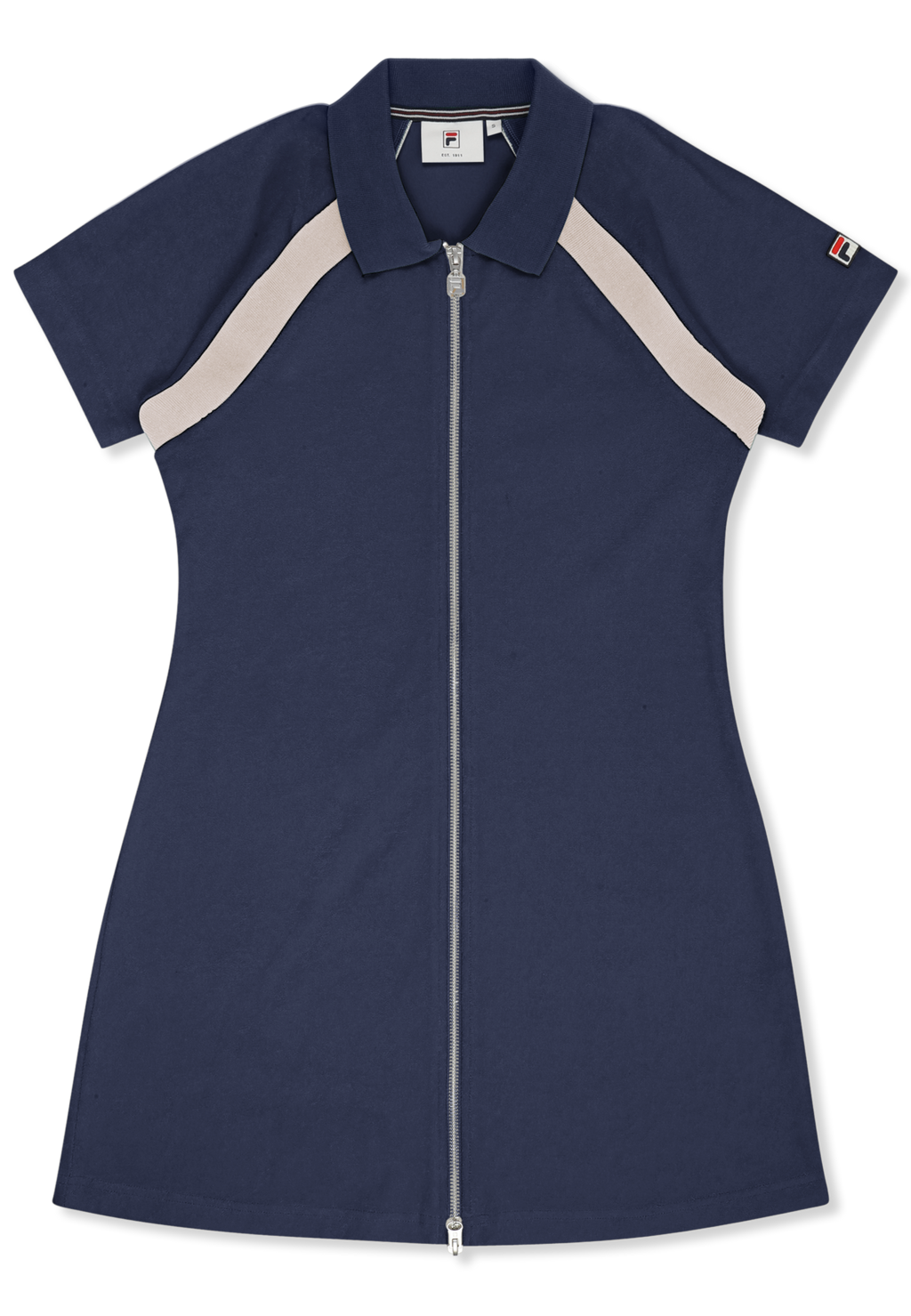 Robe De Tennis Éponge Classique - Iris Noir-Aigrette