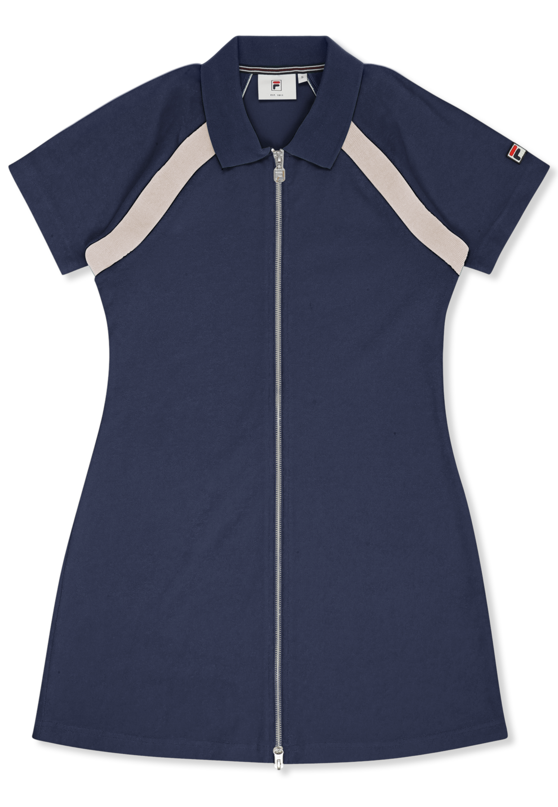 Robe De Tennis Éponge Classique - Iris Noir-Aigrette