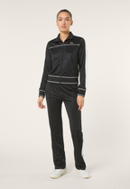 Veste De Survêtement Courte À Bandes Classique - Noir