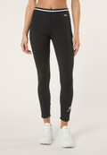 Legging À Bandes Imprimé - Noir