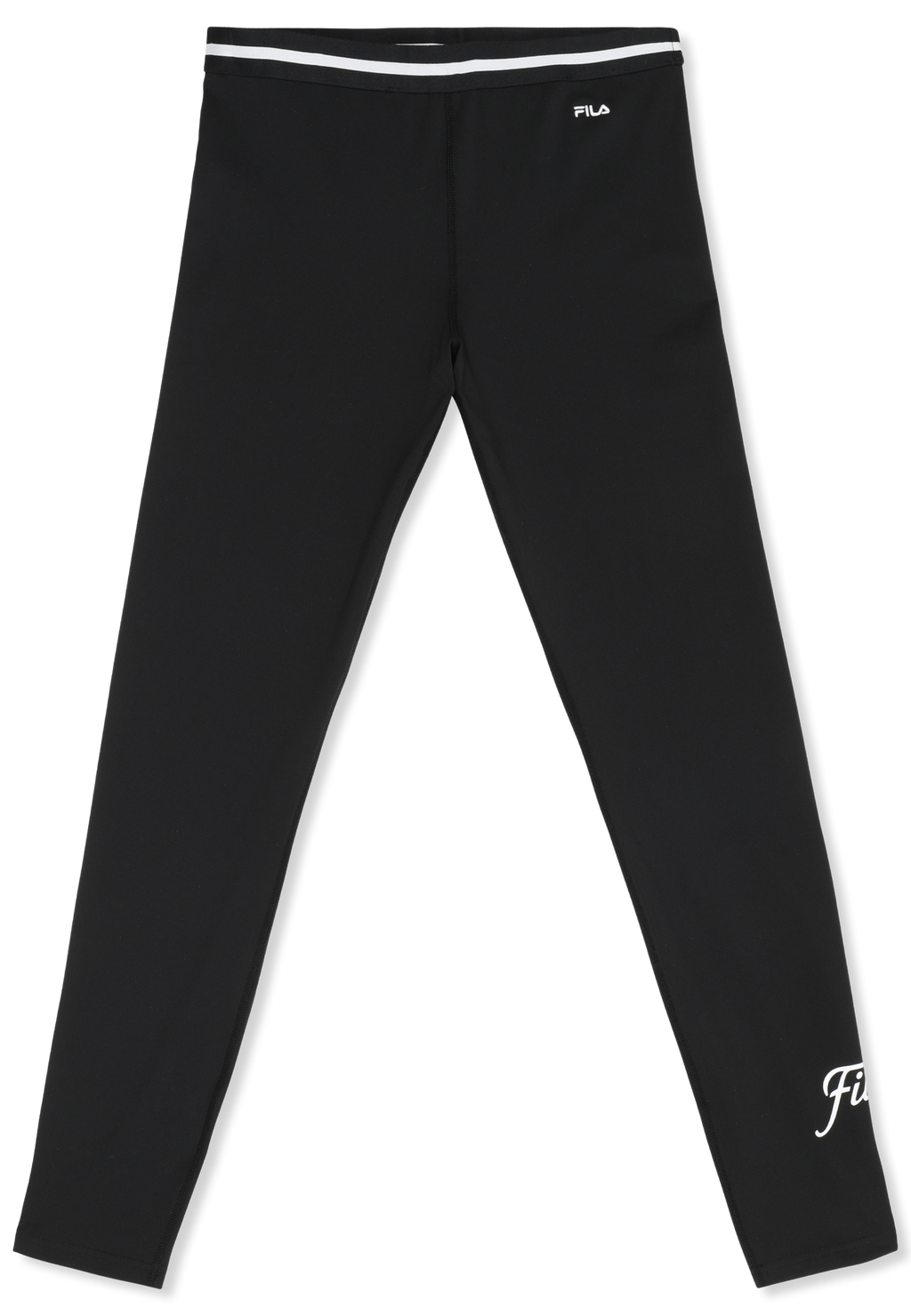 Legging À Bandes Imprimé - Noir