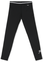 Legging À Bandes Imprimé - Noir