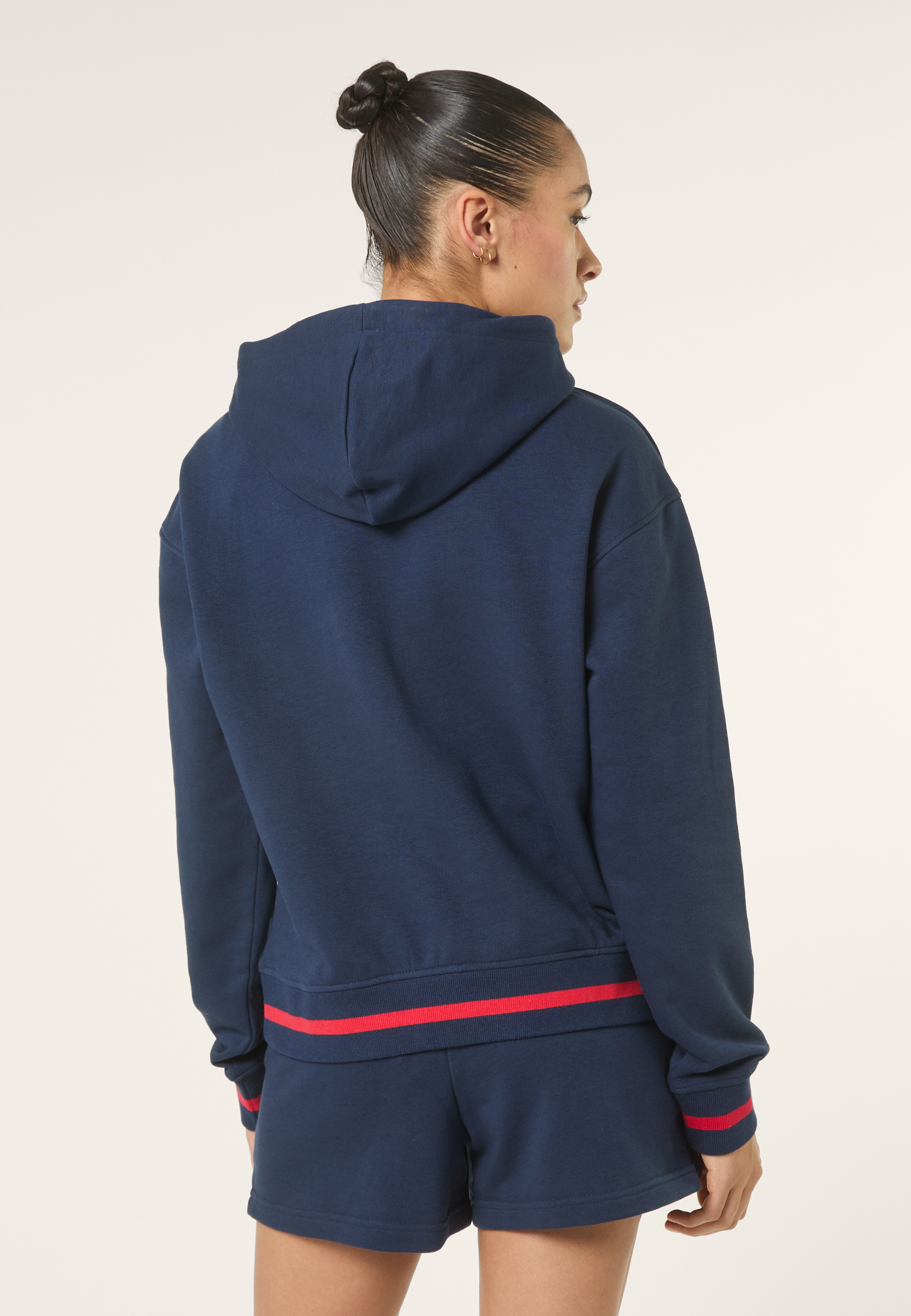 Hoodie À Imprimé Décontracté - Iris Noir