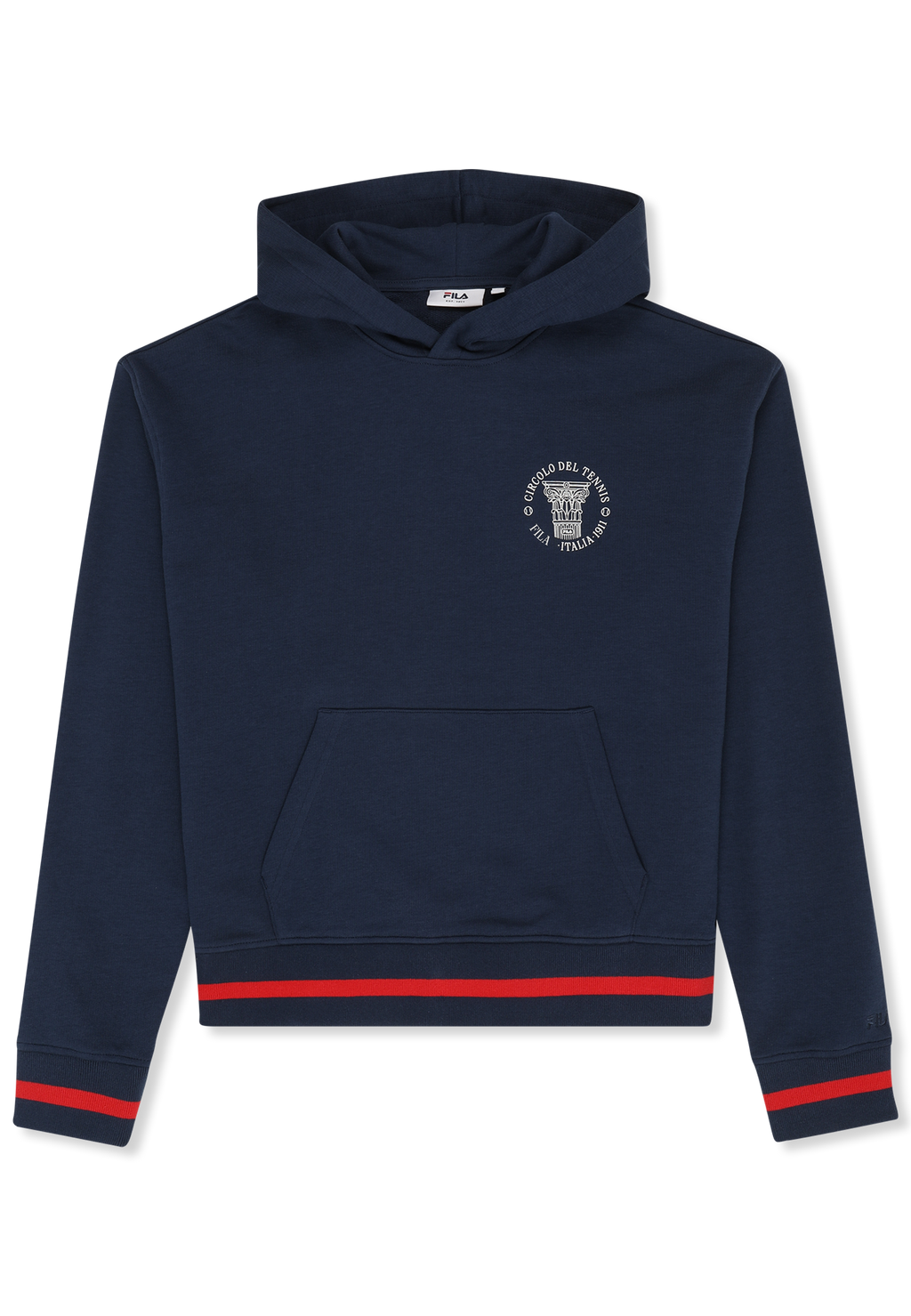 Hoodie À Imprimé Décontracté - Iris Noir