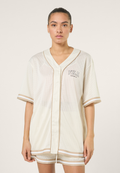 Chemise De Baseball En Mesh Oversize - Aigrette
