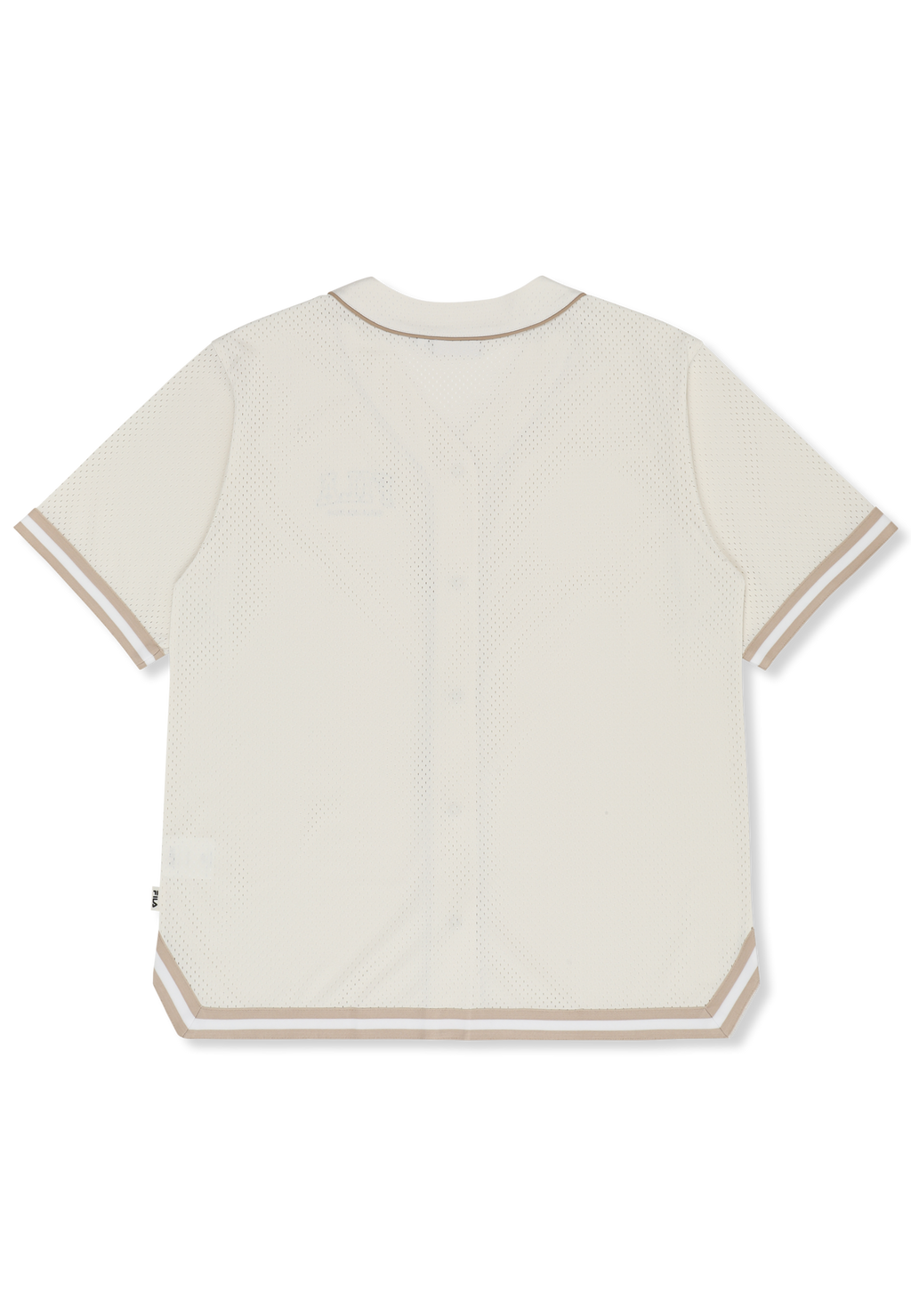 Chemise De Baseball En Mesh Oversize - Aigrette