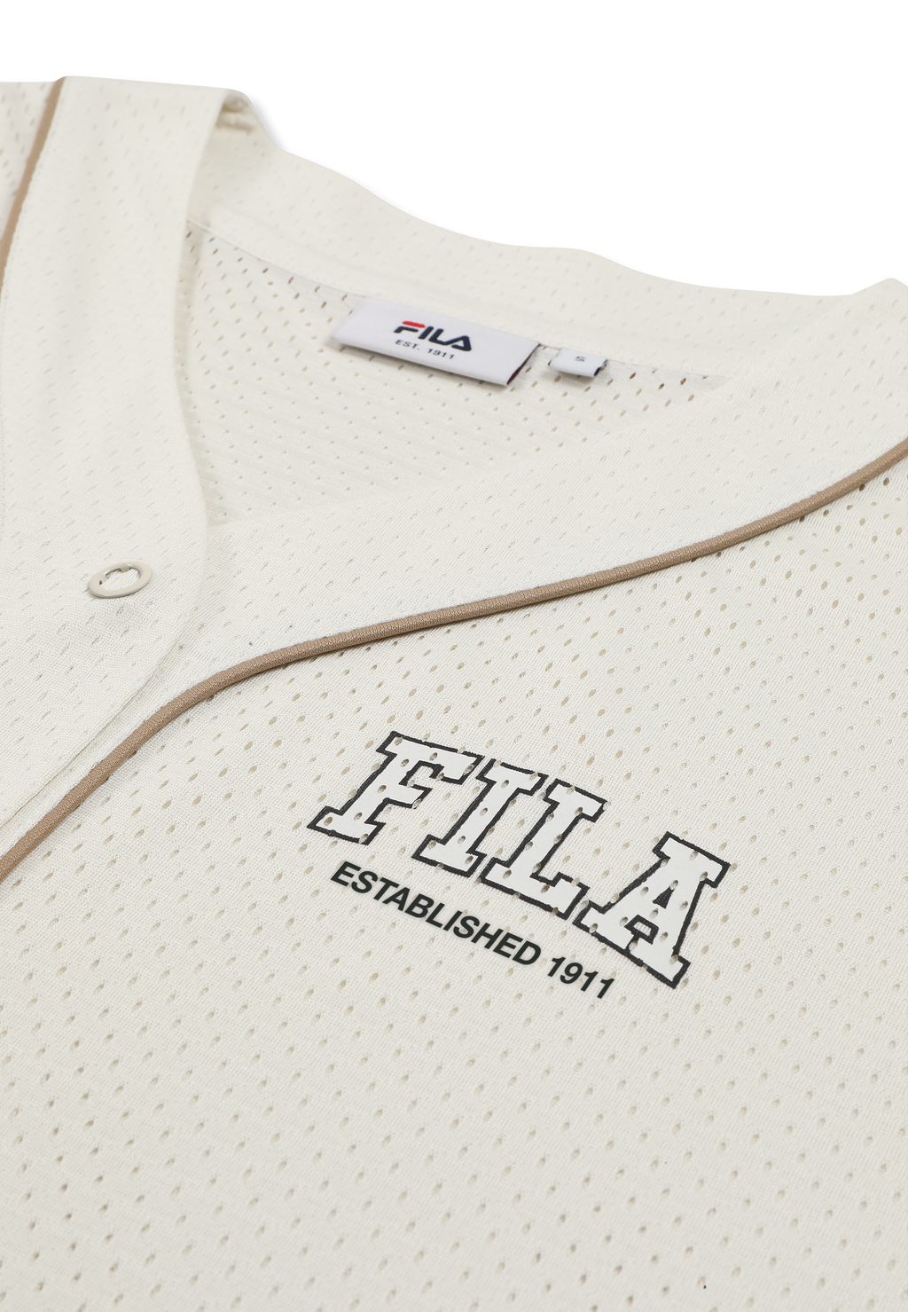 Chemise De Baseball En Mesh Oversize - Aigrette