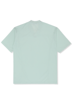 Robe T-Shirt En Mesh À Col V Oversize - Mer Apaisante