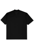 Robe T-Shirt En Mesh À Col V Oversize - Noir