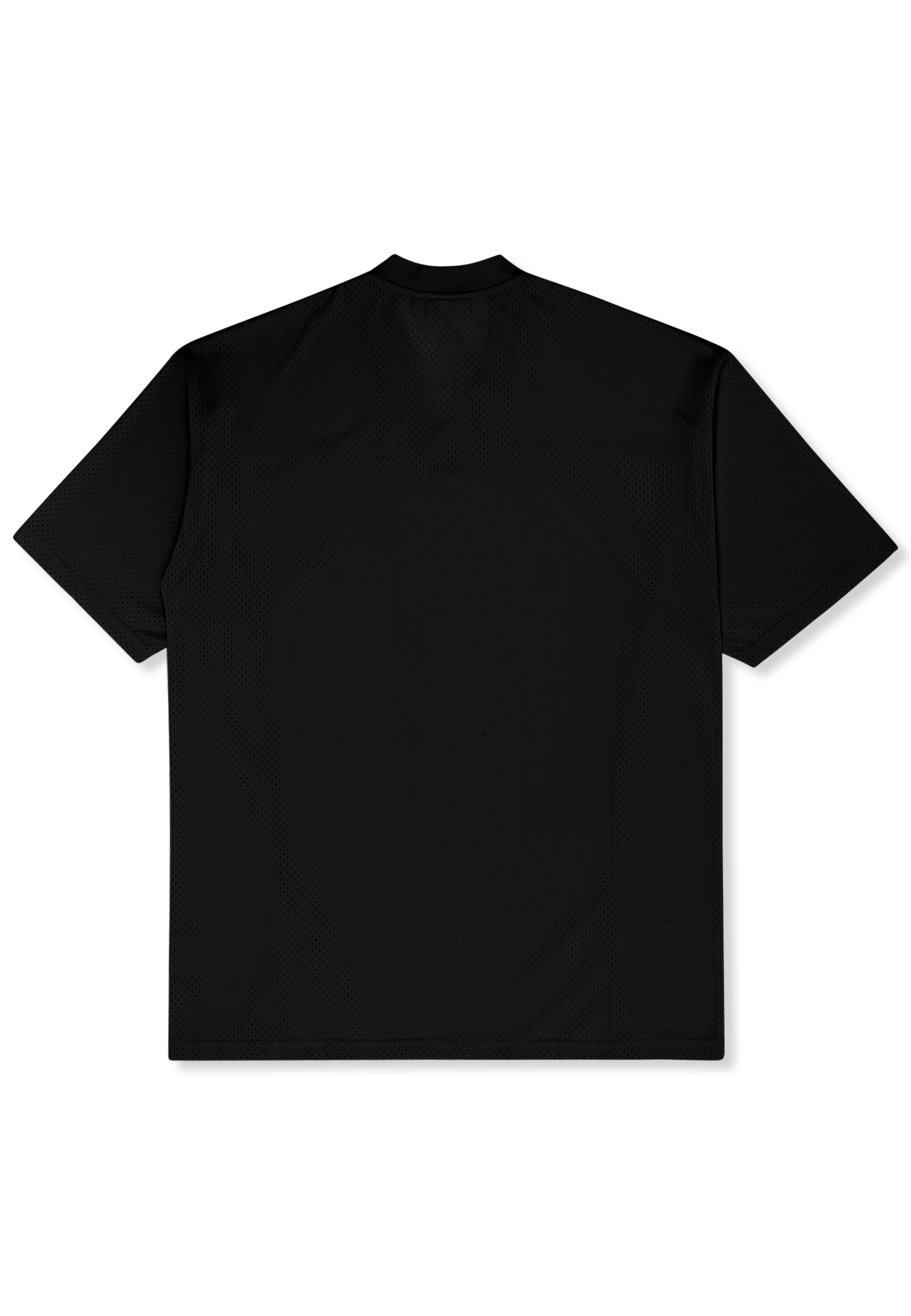 Robe T-Shirt En Mesh À Col V Oversize - Noir
