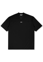 Robe T-Shirt En Mesh À Col V Oversize - Noir