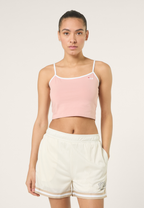 Haut Court À Fines Bretelles - Rose Tendre
