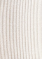 Pantalon Droit Velours Cotelé - Ecru