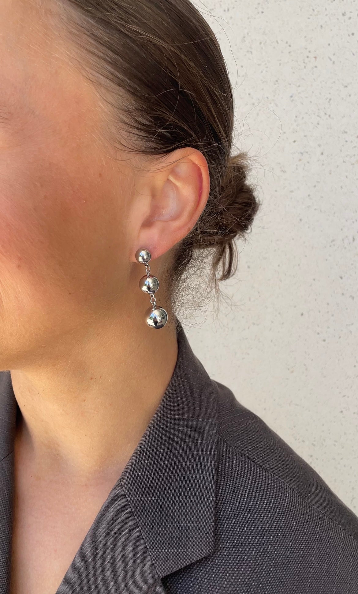 Boucles D'Oreilles Asymmetric Pearl