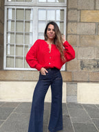 Cardigan Charlie Rouge