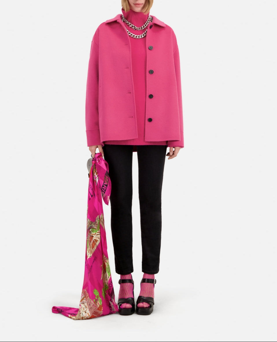 The Kooples - Veste En Laine - Rose - Femme