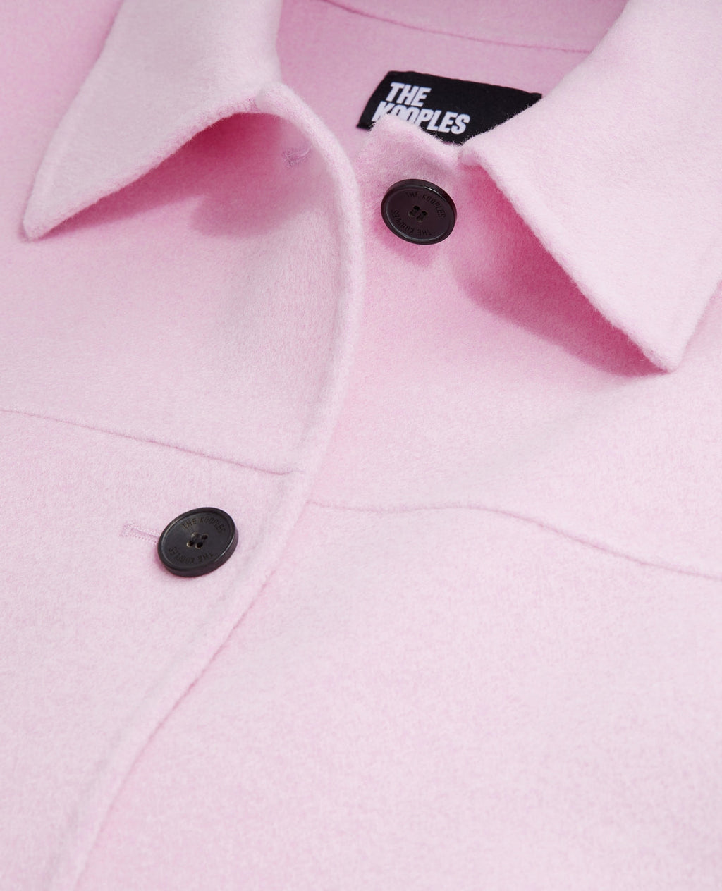 The Kooples - Veste En Laine - Rose - Femme