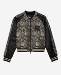 The Kooples - Blouson Bimatiere Motif Fleuri Lurex