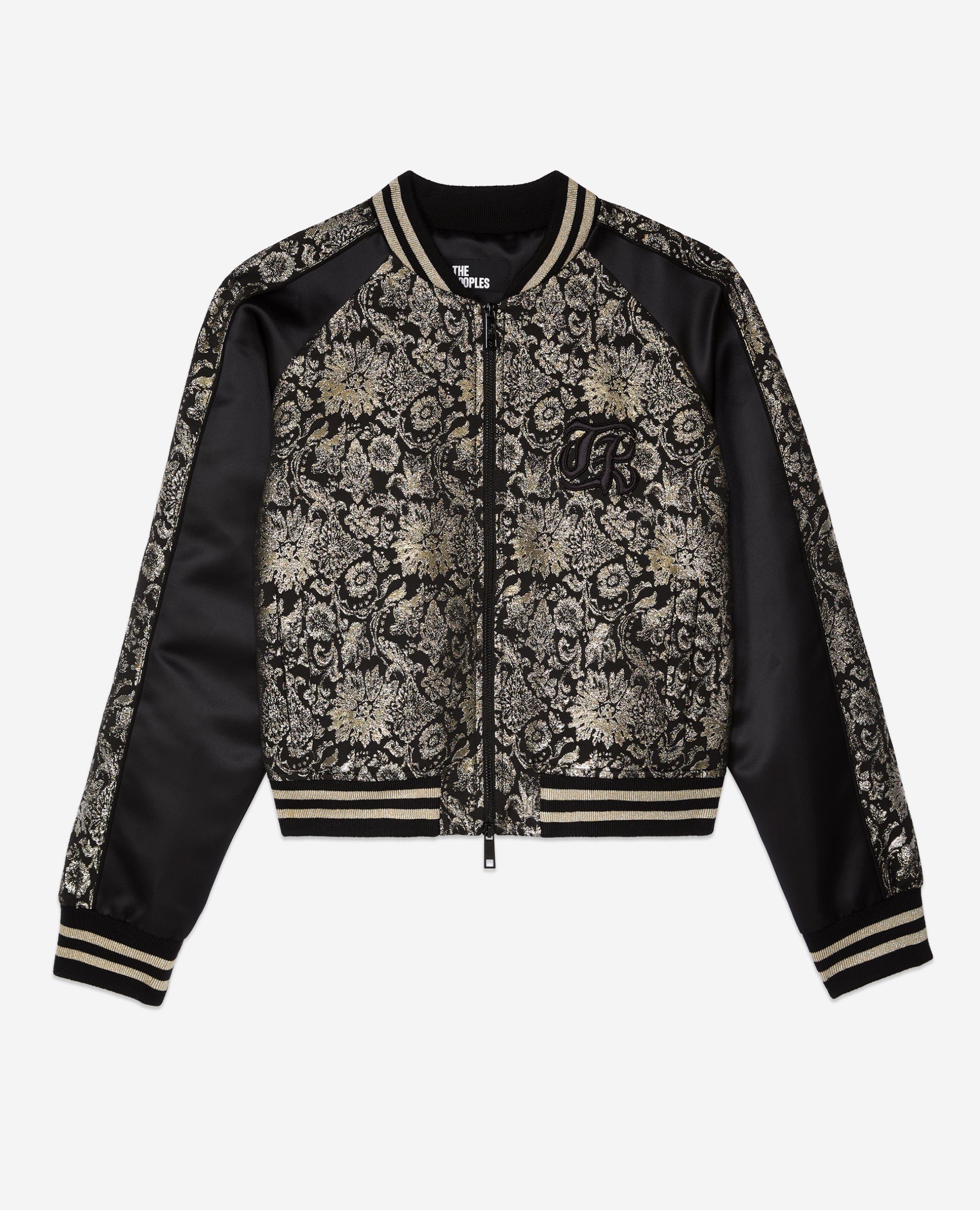 The Kooples - Blouson Bimatiere Motif Fleuri Lurex