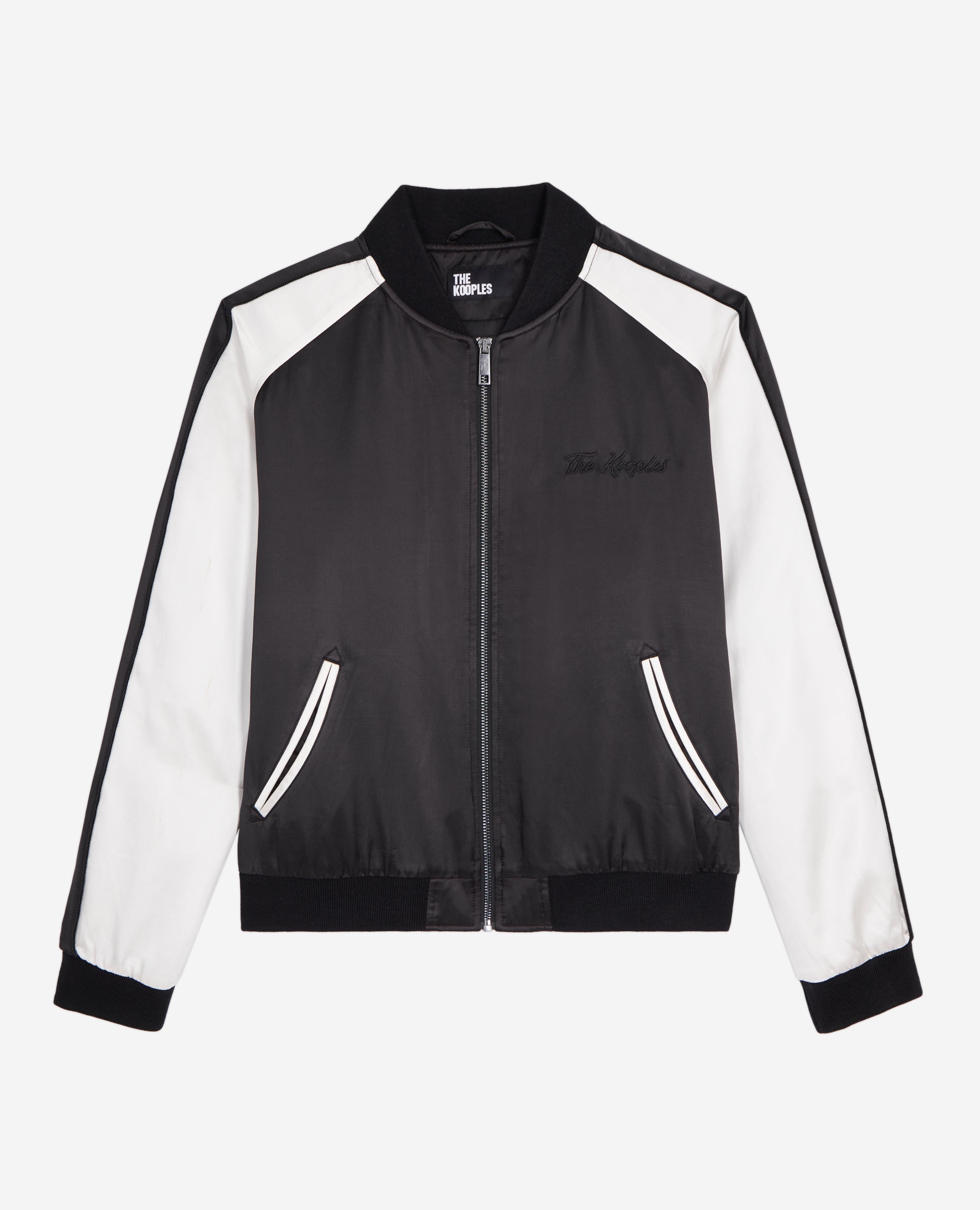 The Kooples - Blouson Satin Et Broderie Dragon