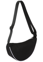 Sac Demi-Lune À Logo - Noir