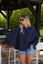 Chemise Ample Lycia - Marine