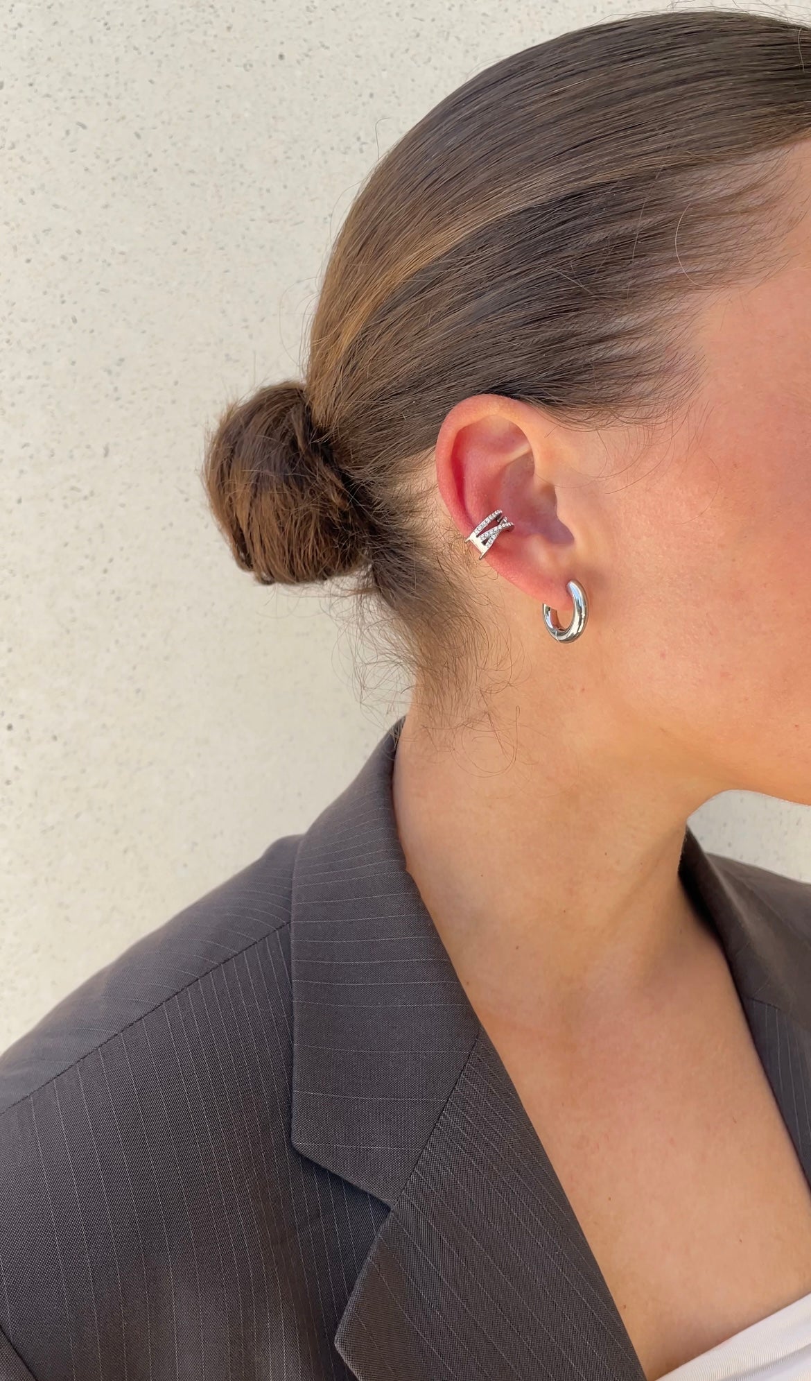Earcuff Cross Gems
