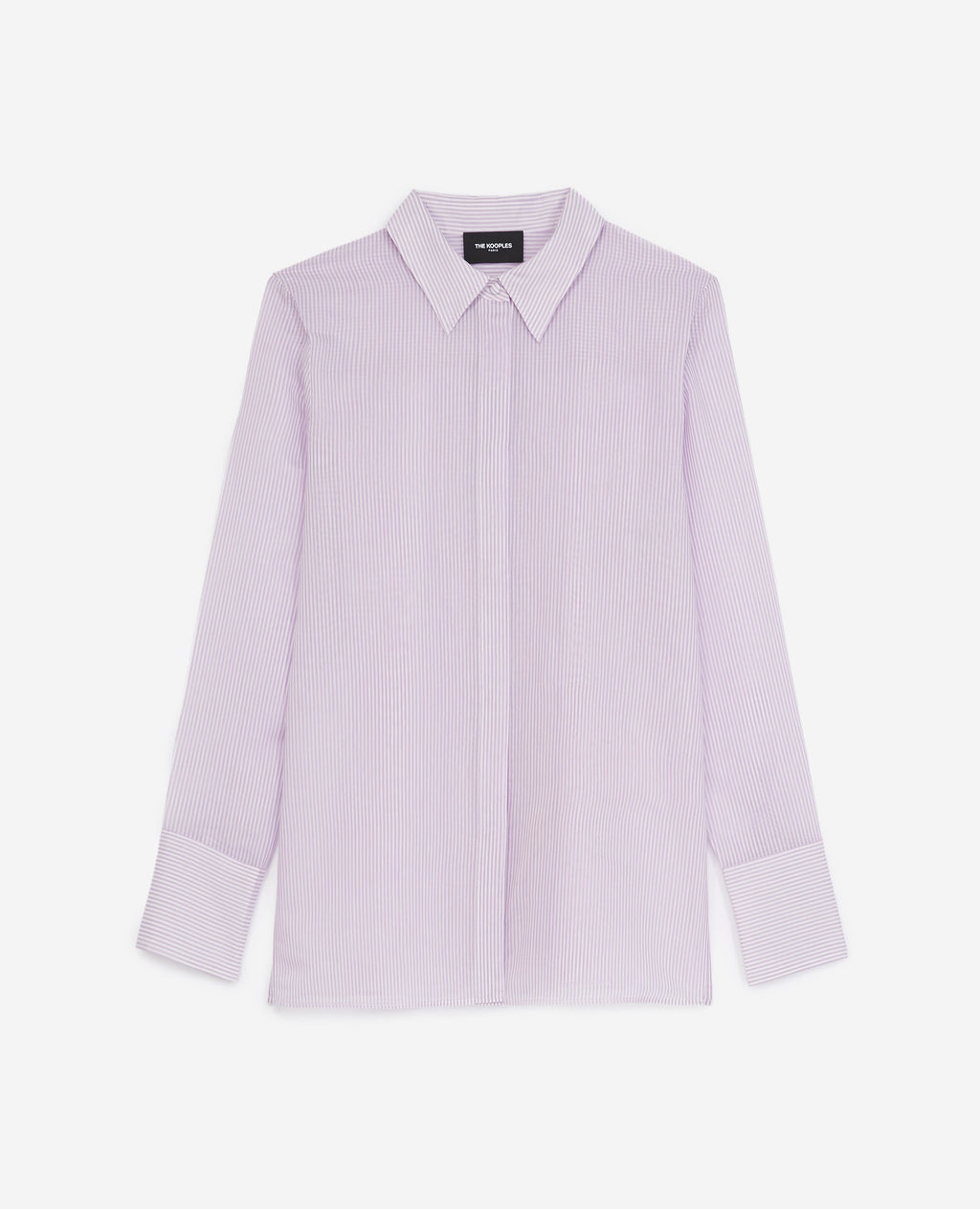 The Kooples - Chemise Violet Et Blanc Simple À Rayures - Femme