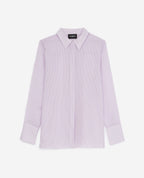 The Kooples - Chemise Violet Et Blanc Simple À Rayures - Femme
