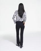 The Kooples - Chemisier En Soie - Noir Et Blanc - Femme