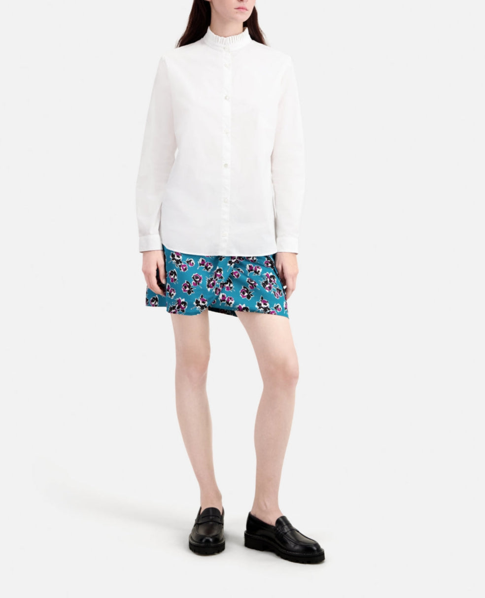 The Kooples - Chemise A Manches Longues Detail Plisse Col - Femme