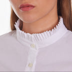 The Kooples - Chemise A Manches Longues Detail Plisse Col - Femme