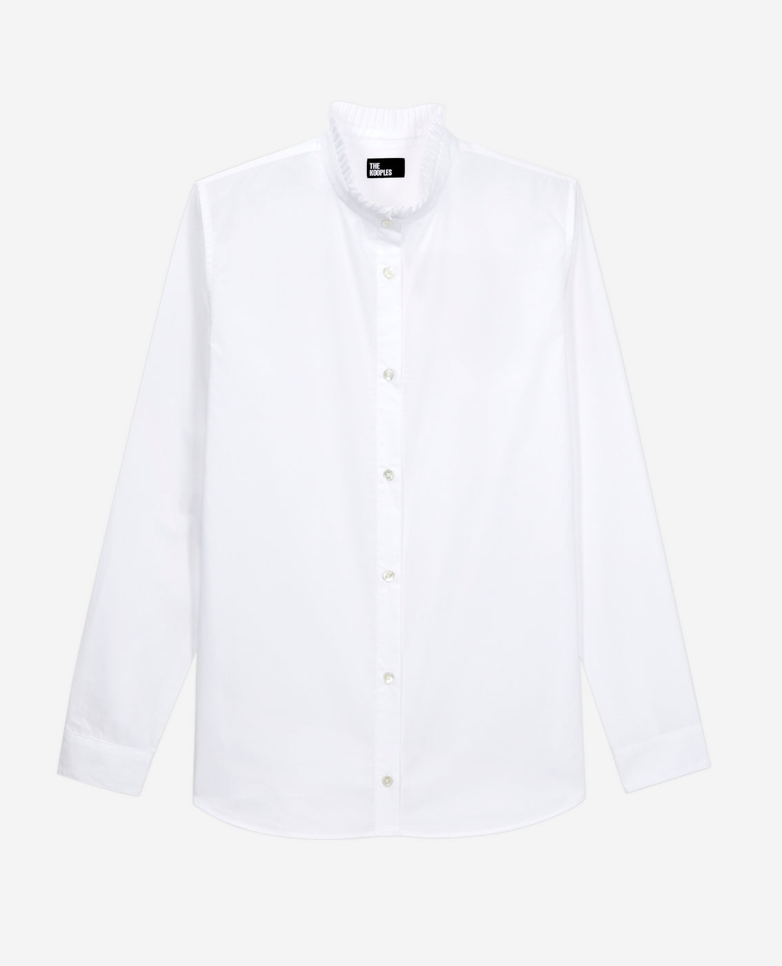 The Kooples - Chemise A Manches Longues Detail Plisse Col - Femme