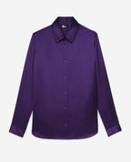 The Kooples - Chemise En Satin De Soie Manches Longues