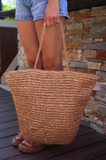 Sac En Paille Opale - Beige