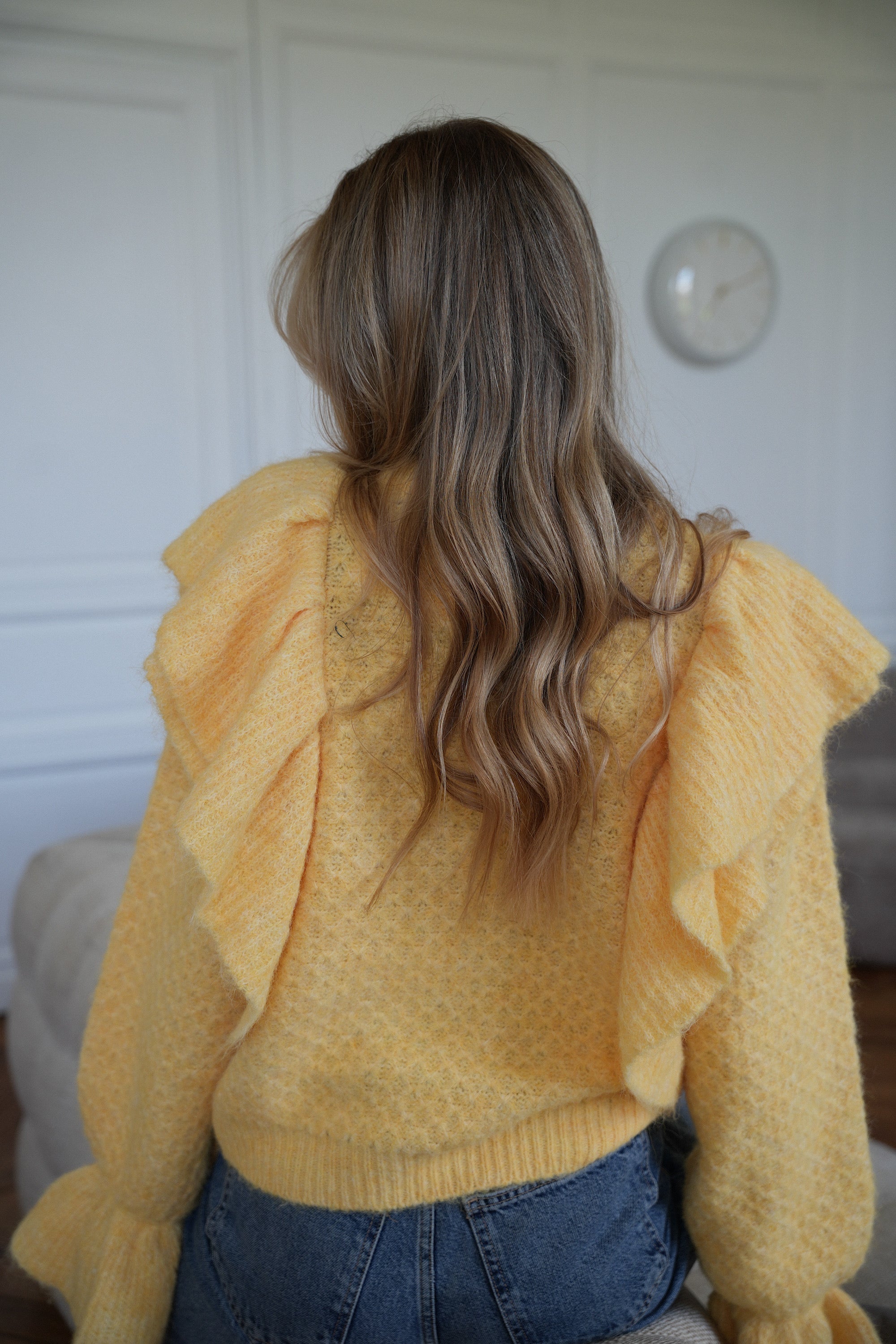 Pull Volanté Cintia - Jaune