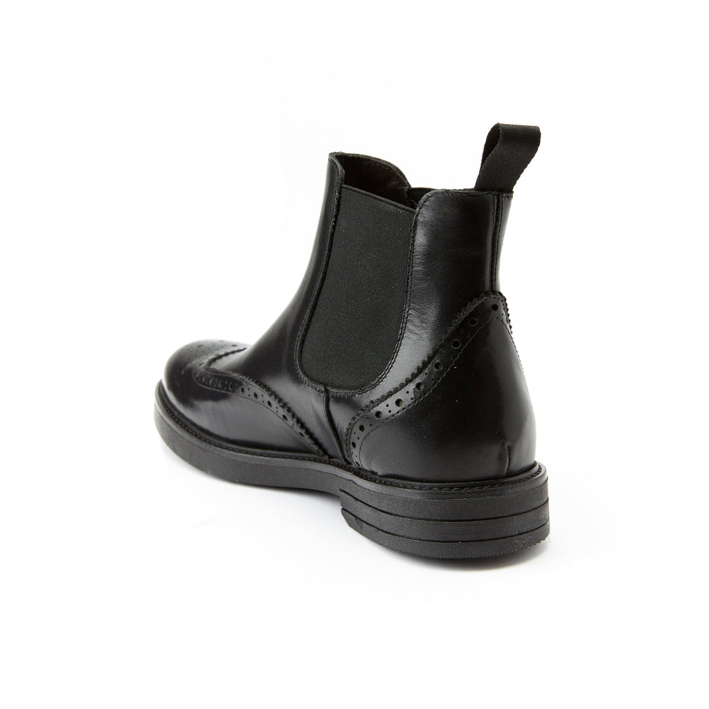 Frank Daniel - Bottines Chelsea À Bout Ailé - Noir - Homme