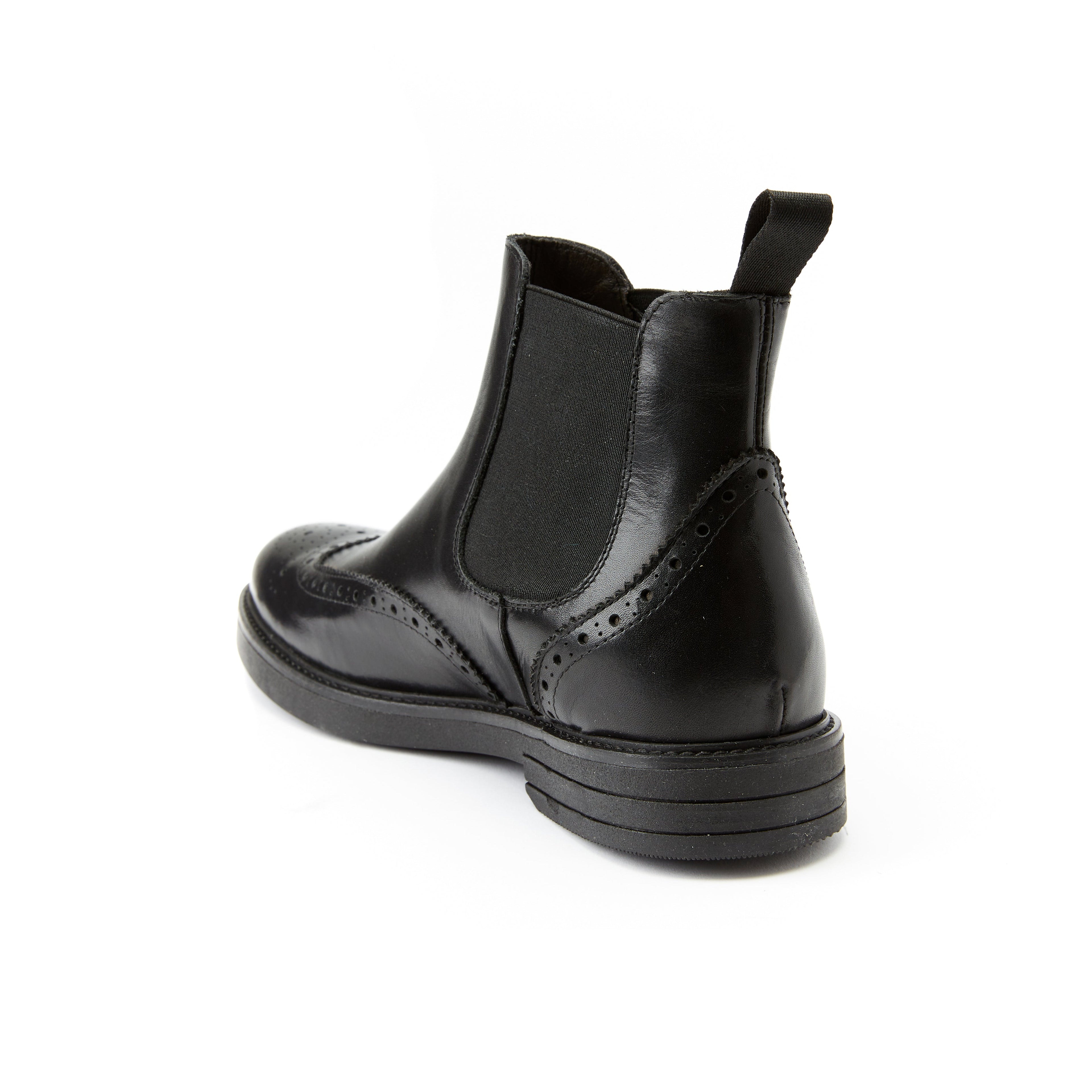 Frank Daniel - Bottines Chelsea À Bout Ailé - Noir - Homme