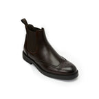 Frank Daniel - Bottes Chelsea À Bout Ailé - Marron Foncé - Homme