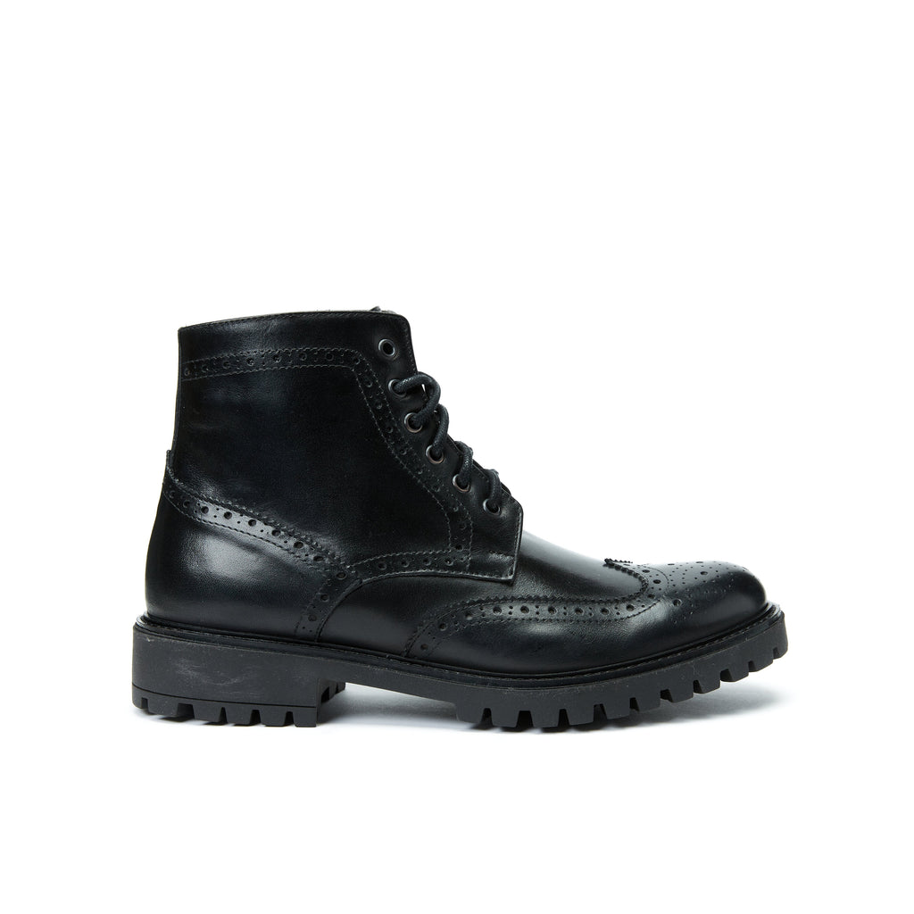 Frank Daniel - Bottines À Enjoliveurs À Ailettes - Noir - Homme