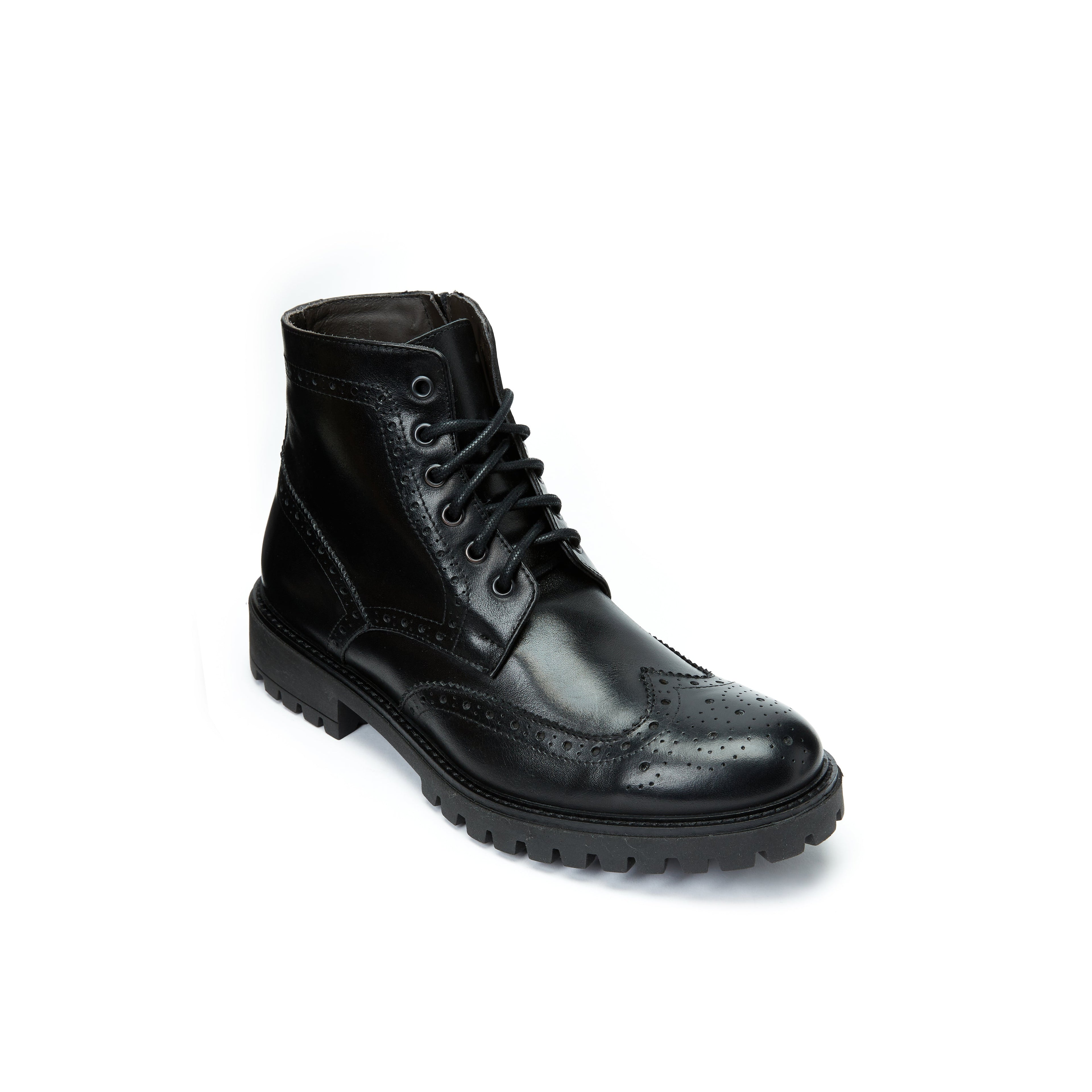 Frank Daniel - Bottines À Enjoliveurs À Ailettes - Noir - Homme