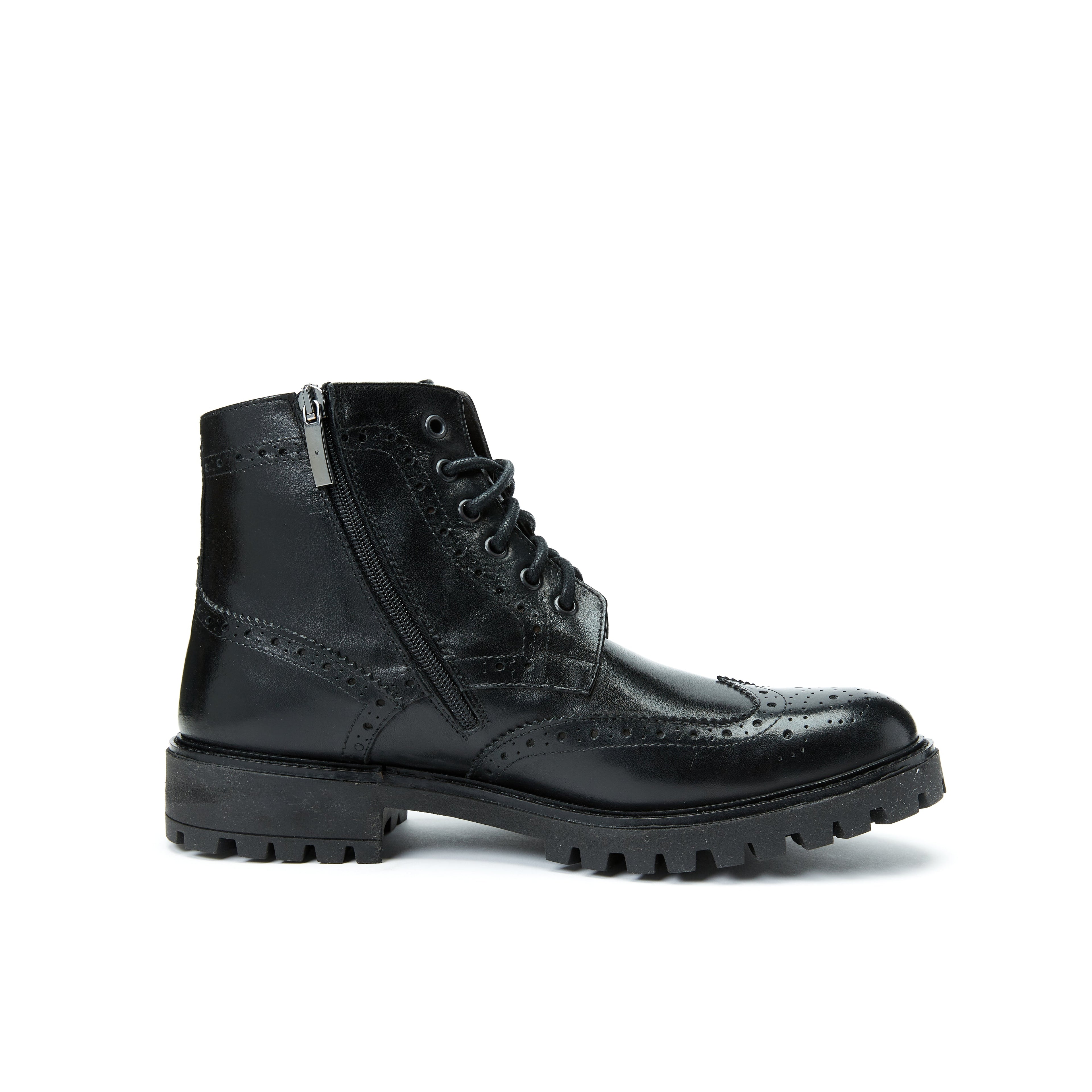 Frank Daniel - Bottines À Enjoliveurs À Ailettes - Noir - Homme