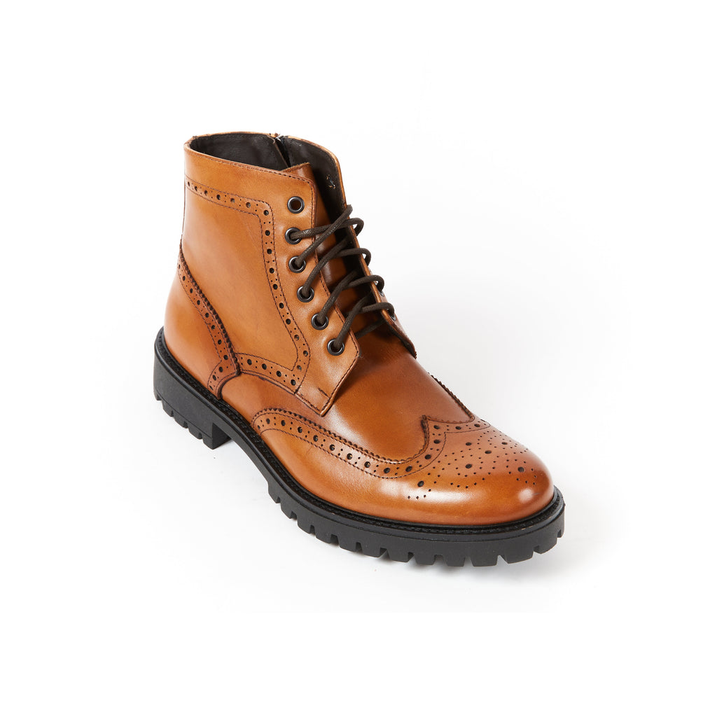 Frank Daniel - Bottines À Enjoliveurs À Ailettes - Marron - Homme