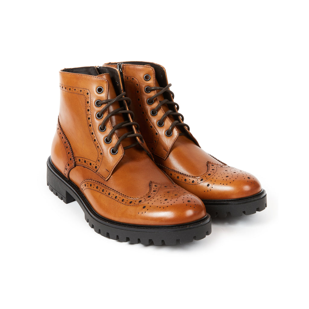 Frank Daniel - Bottines À Enjoliveurs À Ailettes - Marron - Homme
